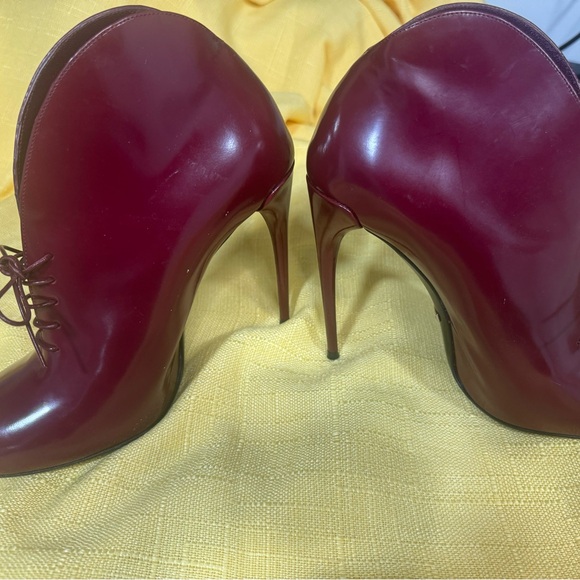 New Patent Leather shoes Gucci Pumps size 38 or 8 color burgundy - Picture 13 of 16